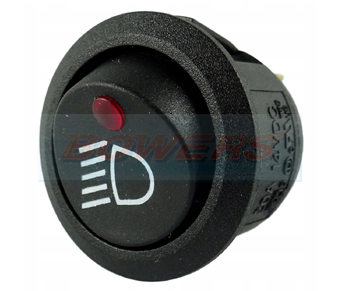 12v LED Dipped Beam Headlight Light Rocker Switch 182386