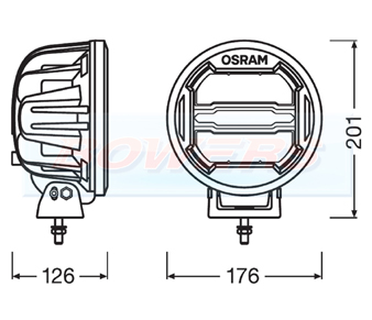 OSRAM LEDriving Driving Light MX180-CB Schematic