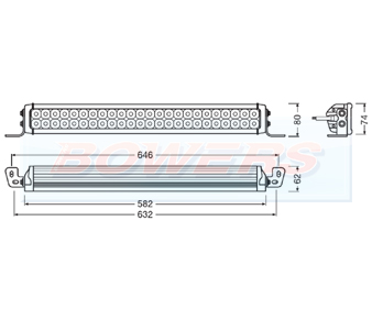 OSRAM LEDriving Lightbar VX500-CB Schematic