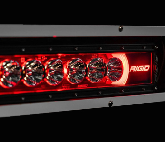 Rigid Radiance+ LED Light Bar RGBW Red
