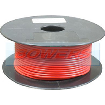 Thin Wall Red Single Core Cable 16/0.20mm 0.5mm² 100m Roll