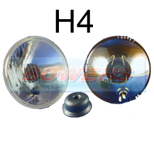 5 3/4" 5.75" Classic Car Sealed Beam Outer Headlight/Headlamp Halogen H4 Conversion