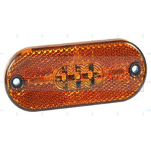 12v Amber Oval LED Caravan Motorhome Trailer Side Marker Light Lamp