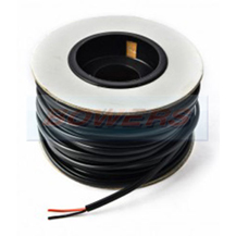Black & Red 16.5A Flat Thin Wall Twin Core Cable 2x32/0.20mm 1.0mm² 100m Roll