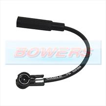 Car Stereo/Radio DIN To ISO Female Aerial/Ariel/Arial Antenna Extension Adaptor