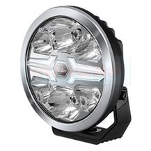 Hella Blade 7" Inch Chrome LED Round Spot Light + White or Amber Position Lights