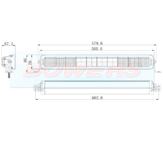 0-420-12 Durite 22 Inch LED Light Bar Schematic
