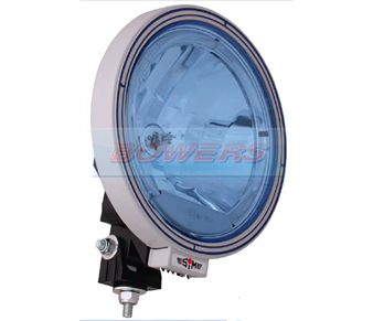 Sim 3227 9" Round Spot/Driving Lamp/Light With Blue Lens & Angel Eye LED Side/Position Light 1.3227.1000504