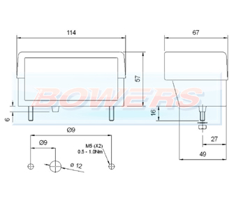 Rubbolite M100 Number Plate Light Schematic