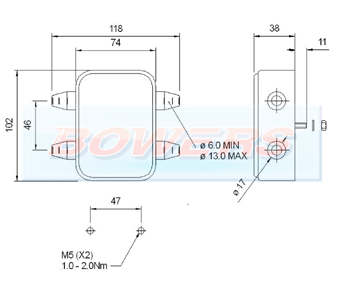 Rubbolite M108 Junction Box Schematic