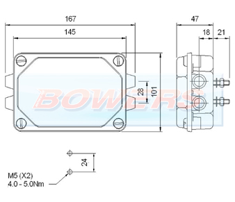 Rubbolite M111 Junction Box Schematic