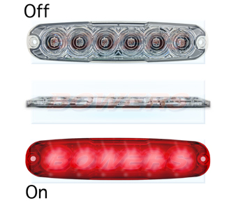 LED Autolamps 12FM Slim Line LED Rear Fog Light