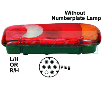 Vignal LC5 152180 Rear Tail Light (Eclipse/Footprint/Teardrop Style)