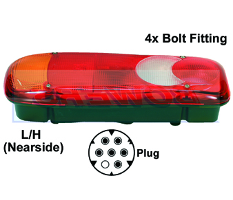 Vignal LC5 1523270 Citroen Fiat Peugeot Tipper LH Rear Light