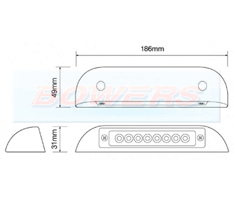 LED Autolamps 186WC Schematic