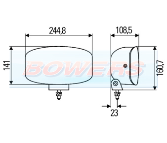 Hella Jumbo 320FF Spotlight Schematic