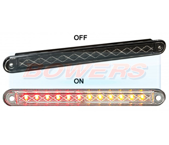 LED Autolamps 235 Black Slim Line LED Rear Combination Light Lamp