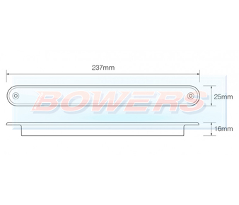 LED Autolamps 235 Slim Line LED Rear Combination Light Lamp Schematic