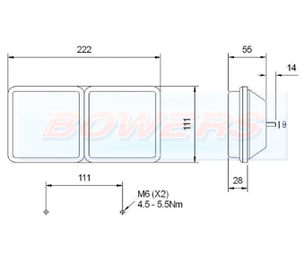 Rubbolite M312 Rear Light Schematic