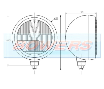 Sim 3206 7" Cibie Oscar Stainless Steel Replica H4 (Dipped & Main Beam) Spot/Driving Lamp/Light 1.3206.0000000 Schematic