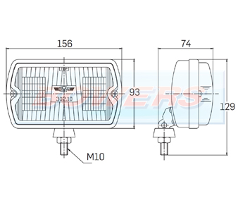 Sim 3210 Front Fog Lamp/Light Peugeot 205 GTI CTI 106 306 Mi16 Schematic