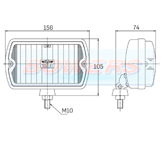 Sim 3211 Rectangular Front Spot/Driving Lamp/Light Peugeot 205 GTI CTI 106 306 Mi16 Schematic