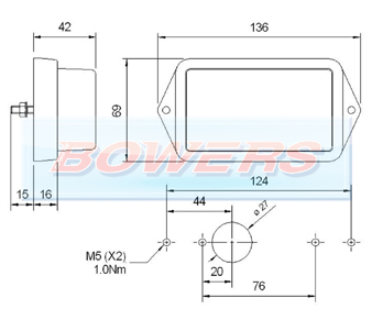 Rubbolite M332 Amber Side Marker Light Schematic