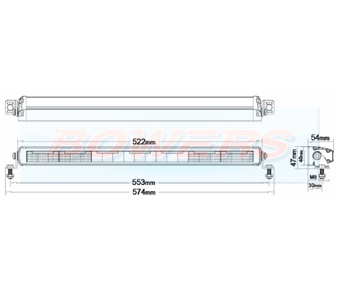 LED33305215 Ledson Phoenix+ 20 Inch LED Light Bar Schematic