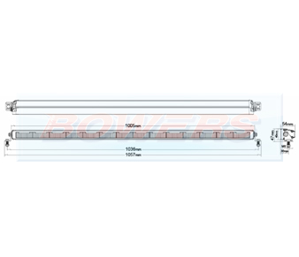 LED33305429 Ledson Phoenix+ 40 Inch LED Light Bar Schematic