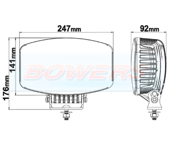 LED33490425 Ledson Orion10+ Black LED Spot Light Schematic