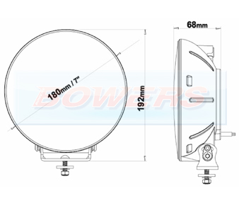 Ledson Sarox7+ Black LED Spot Light Schematic