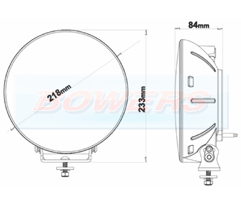 Ledson Sarox9+ Black LED Spot Light Schematic