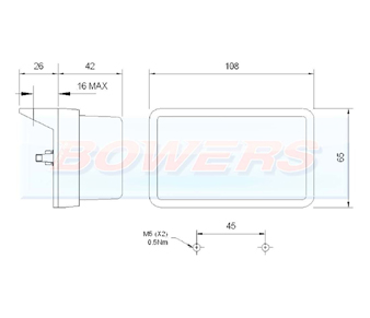 Rubbolite M335 Amber Side Marker Light Schematic