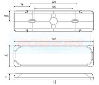 Led Autolamps LED Rear Combination Light Schematic 385..