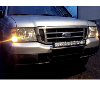 LED630102 Chromed LED Light Bar No Plate Bracket Ford