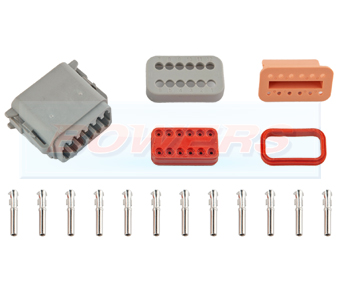 12 Way Female Deutsch DT Series Connector Plug