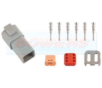 6 Way Male Deutsch DT Series Connector Plug