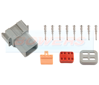 8 Way Male Deutsch DT Series Connector Plug