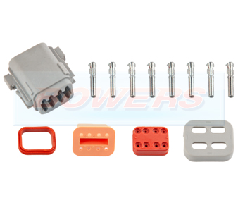 8 Way Female Deutsch DT Series Connector Plug