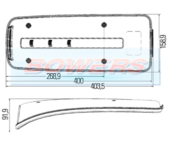 Hella 9EL208551001 DAF CF CL XF Rear Lens 2