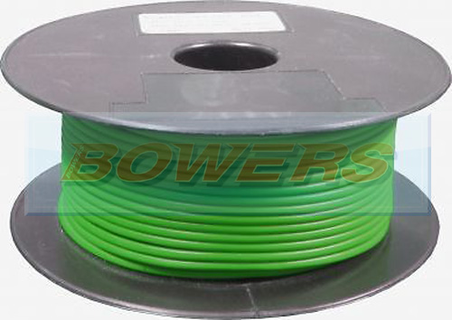 Green Single Core Cable 14/0.30mm 1.0mm² 50m Roll BOW9070000GG