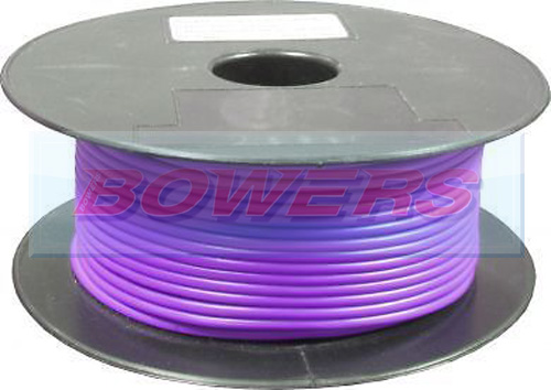 Purple Single Core Cable 14/0.30mm 1.0mm² 50m Roll BOW9070000PP