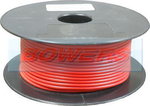 Red Single Core Cable 14/0.30mm 1.0mm² 50m Roll BOW9070000RR