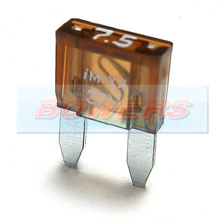 Mini Blade Fuse 10 Pack 7.5amp Brown