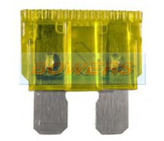 Standard Blade Fuse 10pk 20amp Yellow BOW9071003.20