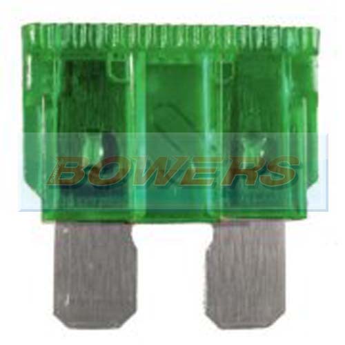 Standard Blade Fuse 10 Pack 30amp Green