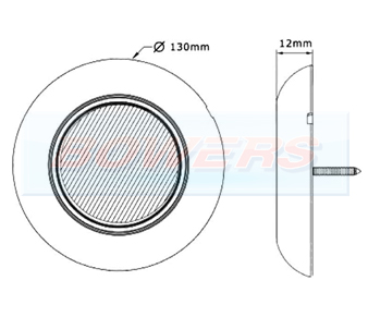 BOW9986013 Round LED Interior Light Schematic