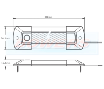 300mm LED Interior Panel Light Schematic