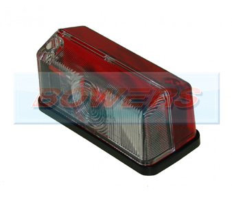 Hella 2XS005020057 Red Clear Caravan Side Marker Lamp