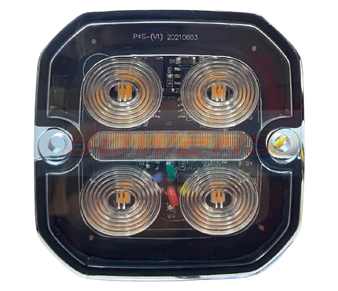 LED Low Profile Flush Fit Amber Strobe Warning Light + White/Amber Marker Light BOW9989180 Off